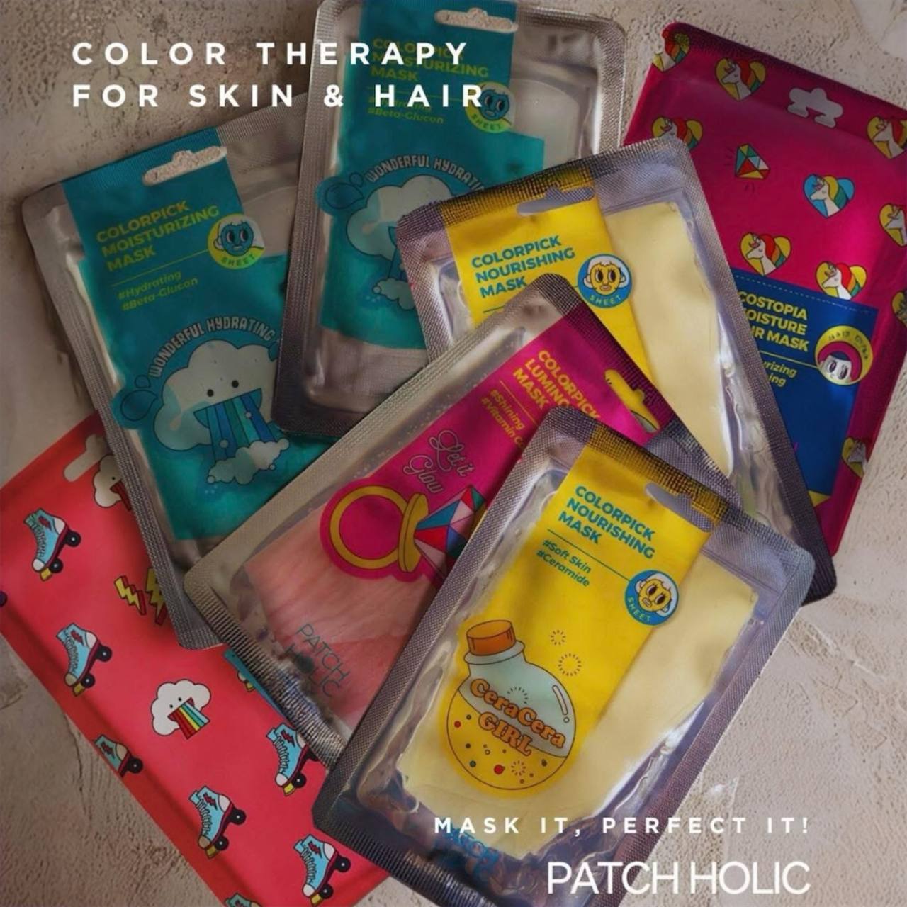 Korejiešu mitrinošā maska PATCH HOLIC COLORPICK