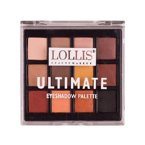 LOLLIS ULTIMATE acu ēnu palete, 12 toņi - 01