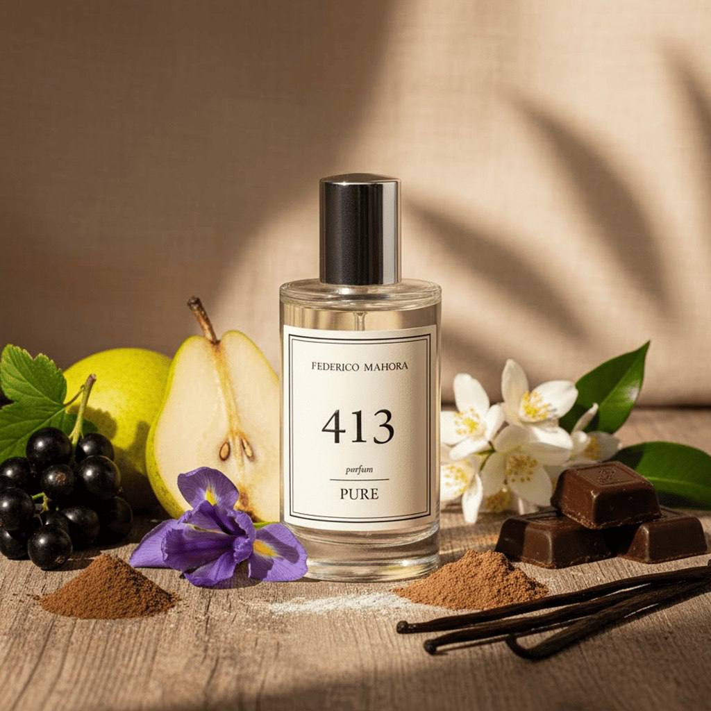 PURE 413 sieviešu smaržas ir ļoti salds un koķets aromāts.