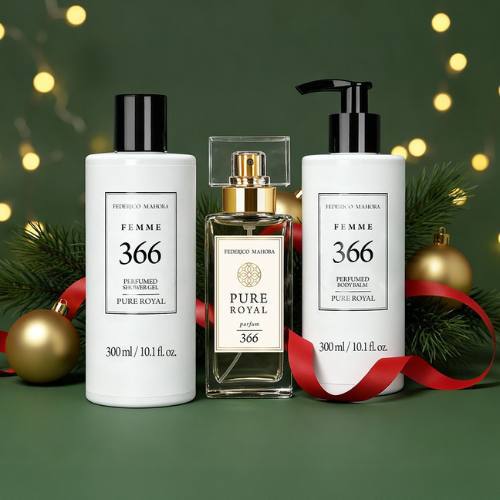 Рождественский набор: духи PURE ROYAL + парфюмированный гель для душа + бальзам для тела