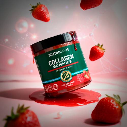 1+1 NUTRICODE Коллагеновые витаминные жевательные желейки — для кожи, волос, ногтей и суставов (без добавленного сахара)