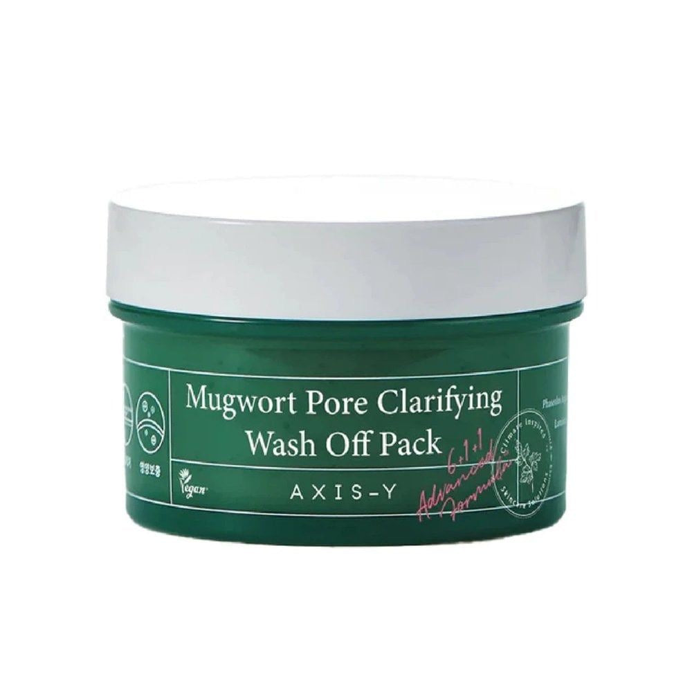 AXIS-Y – Mugwort Pore Clarifying Wash Off Pack – 100 мл — очищающая и успокаивающая глиняная маска с экстрактом полыни