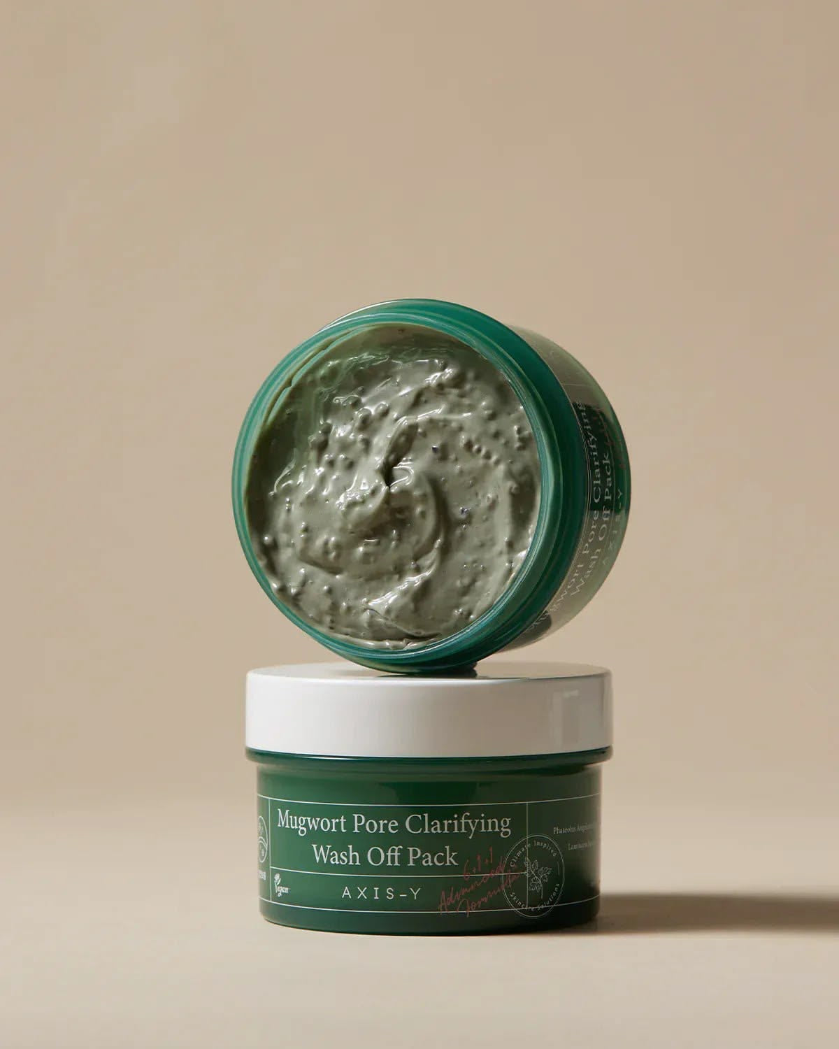 AXIS-Y – Mugwort Pore Clarifying Wash Off Pack – 100 мл — очищающая и успокаивающая глиняная маска с экстрактом полыни